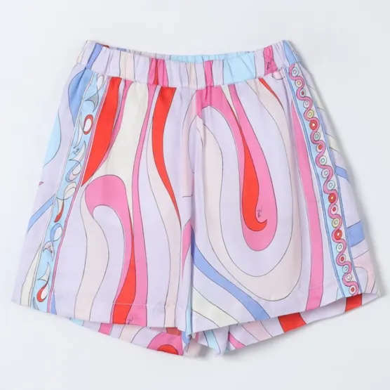 Emilio Pucci Emilio Pucci Pink Abstract Print Shorts