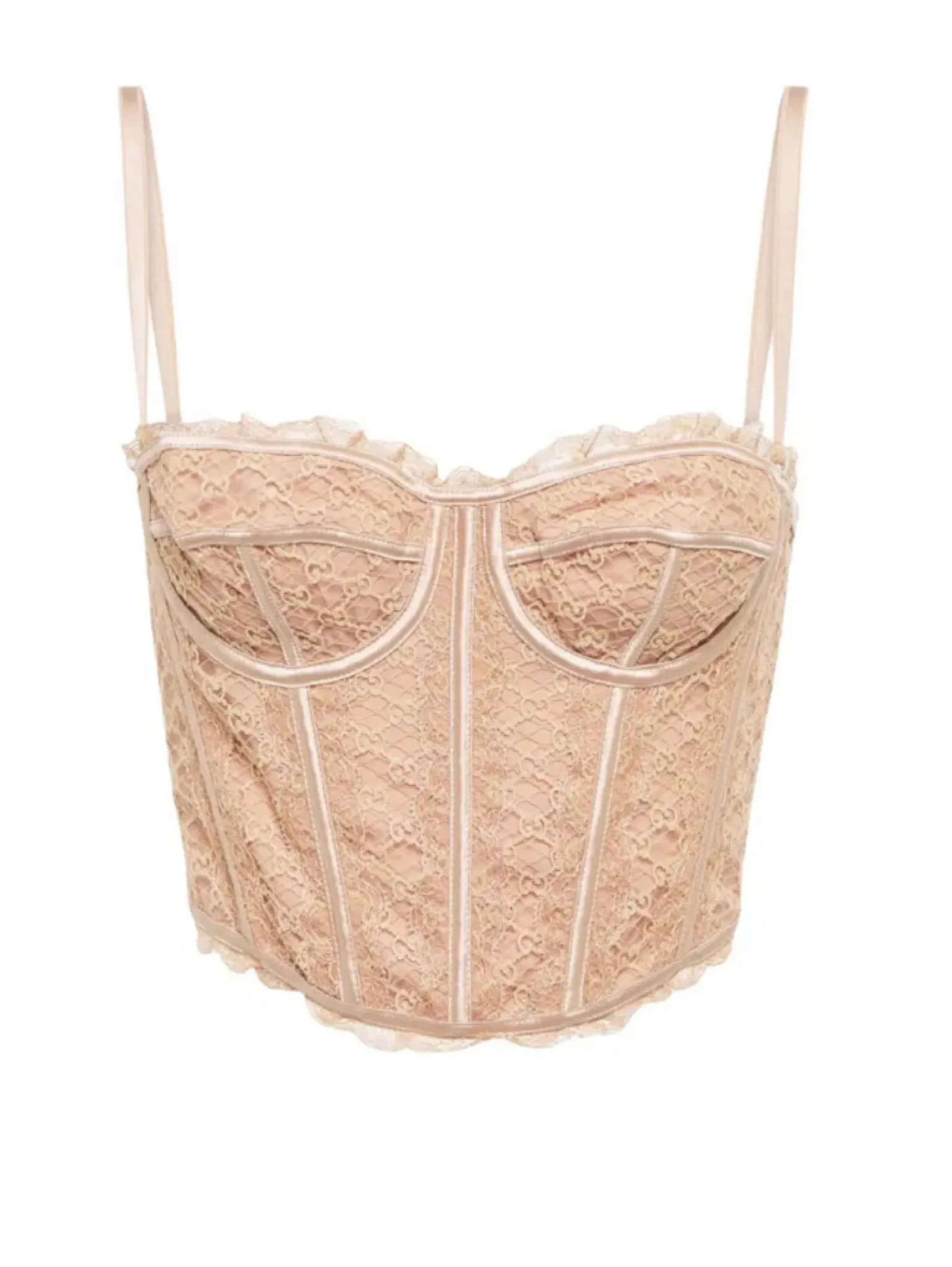 Gucci Gucci Beige Lace Bustier